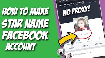 Make Star Name Facebook Account - Without Proxy