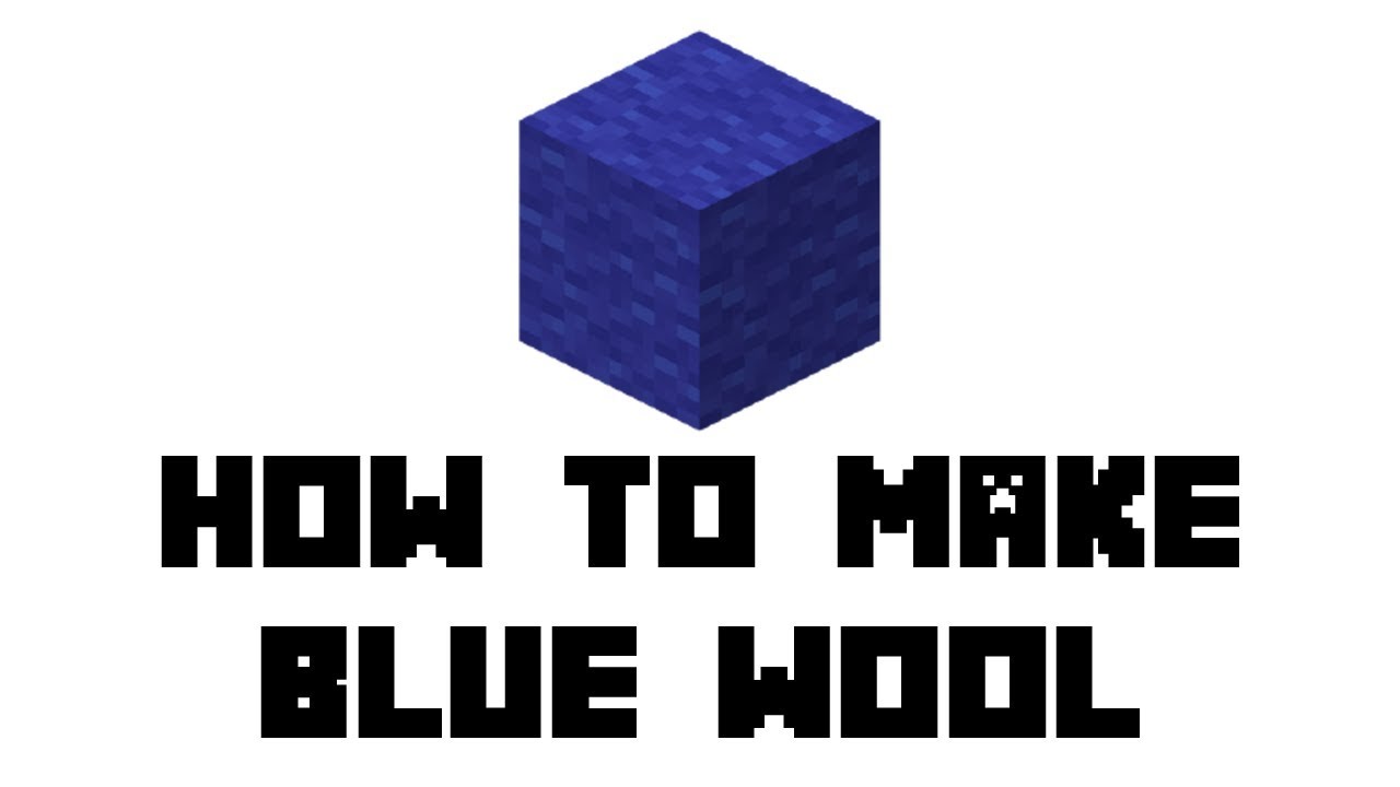 Minecraft Survival How to Make Blue Wool YouTube