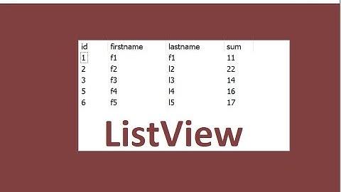Programming with visual Basic. net: retrieve data from access database and display in listview
