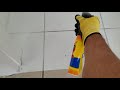Remove paint from tile