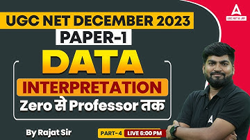 Data Interpretation For UGC NET 2023 | UGC NET Paper 1 Preparation By Rajat Sir