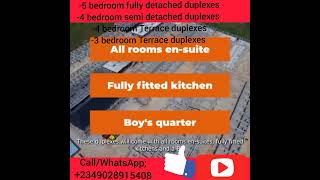 Romax Homes Ajah. 1 - 3 Bedroom flats, 3 - 5 bedroom Terraces, Semi detached \& full Detach Duplexes