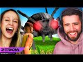 Tiny COUPLE Take On A GIANT Insect World! (Grounded)