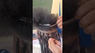 knotless Braids With Bantu Knots#neatbraids #hairstylist #youtubeshort