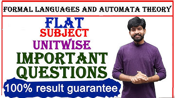 flat subject important questions | formal languages and automata theory important questions | btech