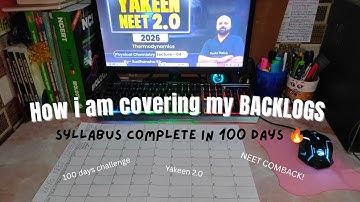 How I’m Finishing NEET Backlogs + Full Syllabus in 100 Days 😱| AITS-3 Strategy + Planner Reveal🔥📈