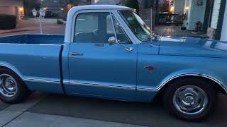 1968 Chevy C10 new 327 idling