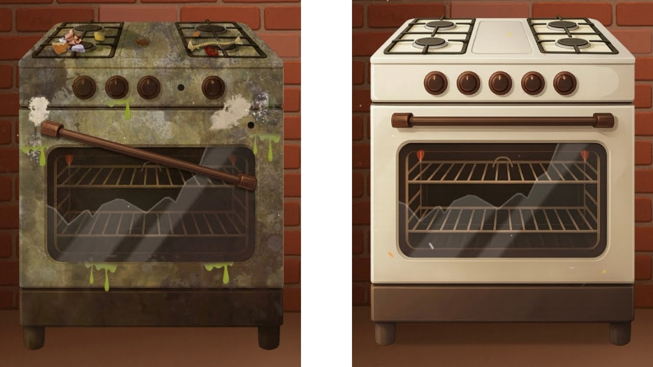 Extremely Dirty Stove Restoration | Satisfying Before & After Cleaning