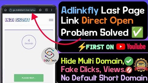 Adlinkfly Last page link direct Open Problem solved ✅️ | Hide multi domain, Fake Clicks, Direct open