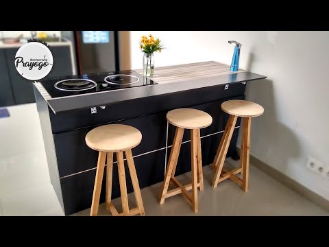 Cara Membuat Meja Dapur - Build Kitchen Island - Meja Bar Modern
