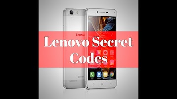 Lenovo Secret Codes