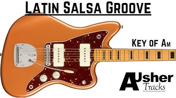 Latin Salsa Groove in A minor | Guitar Backing Track