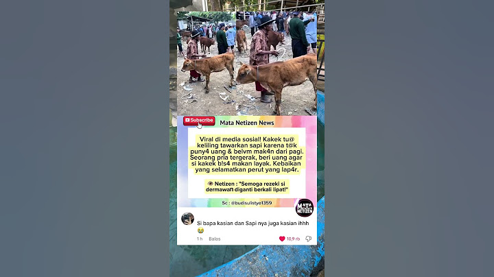 Viral! Kakek Jual Sapi demi Makan, Diberi Uang oleh Orang Baik #shortvideo