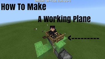 Minecraft PE 0.15.0 [How to make a Working Plane]
