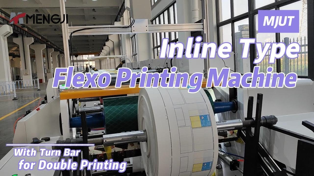 5-Color Inline-Type Flexo Printer With Double Printing for Chocolate ...