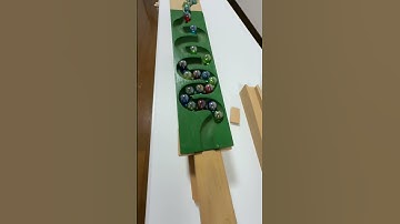 The Sounds of Wood and Marbles ASMR ☆ The Relaxing Curve Course⑤