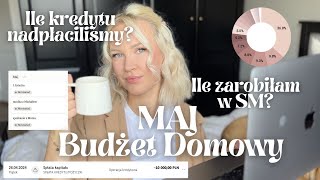 MAJ budżet domowy 💰| ile zarobiłam w Social Mediach 🤯| ile kredytu nadpłaciliśmy| plany na miesiąc 🔖