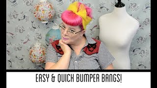 Easy Bumper Bang Updo Vintage Hairstyle