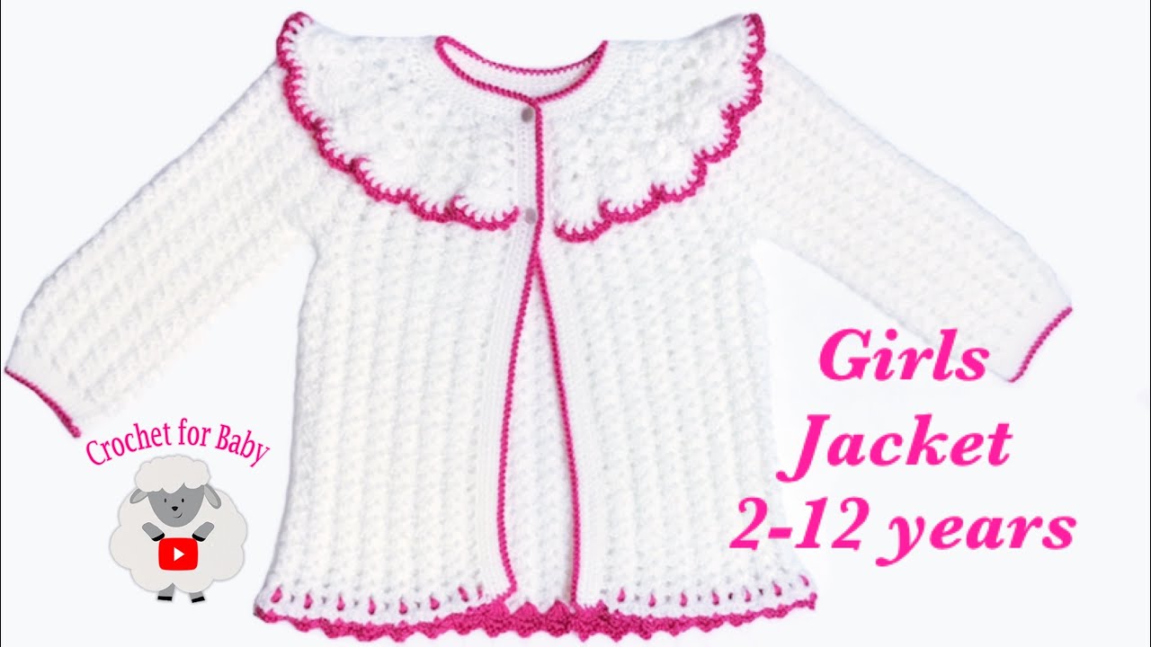 youtube crochet baby jacket