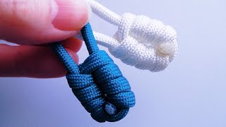 簡単にできます！　南京錠のような形になるひもの結び方　パッドロックノット（Padlock Knot ）飾り結び (アジアンノット)　How to make a　Padlock Knot