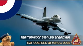 SUPERB PERFORMACE: RAF TYPHOON DISPLAY 'ANARCHY1' RAF COSFORD AIR SHOW 2023