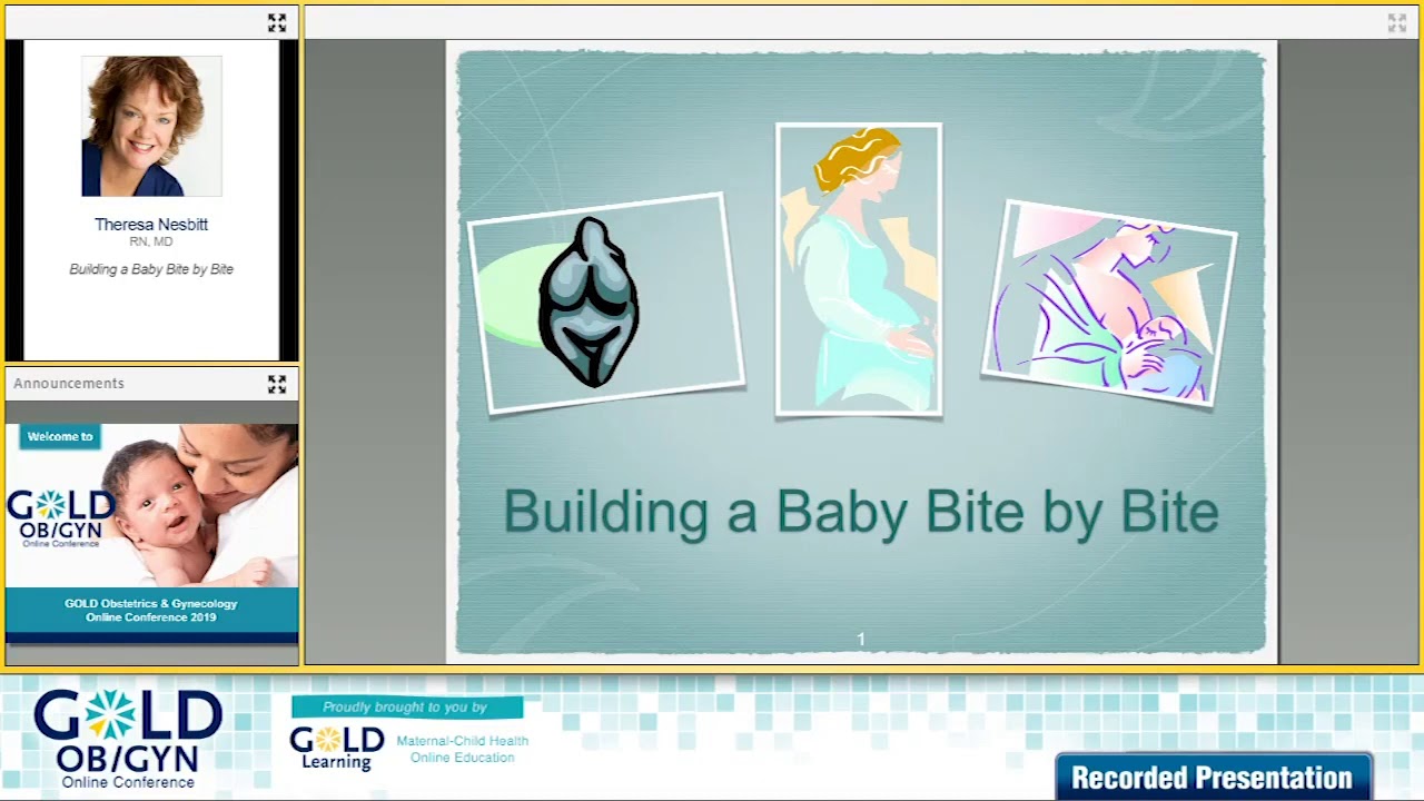 Theresa Nesbitt on Building a Baby Bite by Bite GOLD Obstetrics 2019
