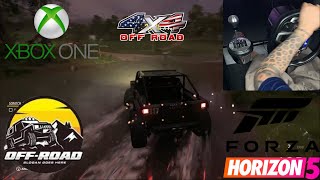 آفرود سواری  جیپ روبیکان  فورزا هرایزن!! Off-road driving, Rubicon jeep steering wheel + shifter