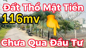 🔴 Đất Thổ Mặt Tiền Đường Nhựa F0 / Chưa Qua Đầu Tư / Bảo nhà đất cần giuộc .