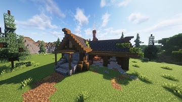 How to Build a Medieval Blacksmith : Minecraft Tutorial