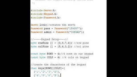 Beginner Arduino Projects Step by Step Simple Security System with Keypad, Servo and Arduino Uno