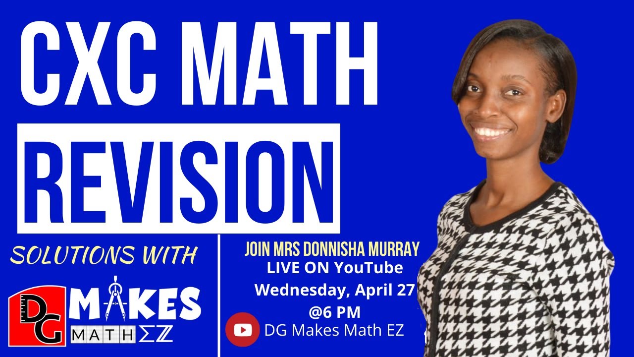 CXC Math || Paper 1  (Multiple Choice) Past Paper Questions and Solutions || Marathon 3