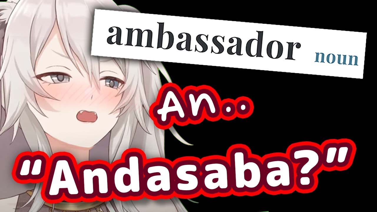 Botan Can T Say Ambassador In English And Ends Up Sounding Cute Eng Sub Hololive Youtube