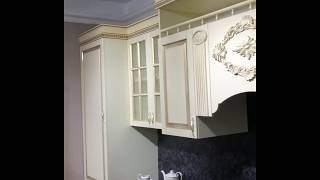 Кухня модульная "Маэстро" (МДФ/Патина/Позолота/Лак)(Крем глянец) Кухня модульная "Маэстро" (МДФ/Патина/Позолота/Лак)(Крем глянец)