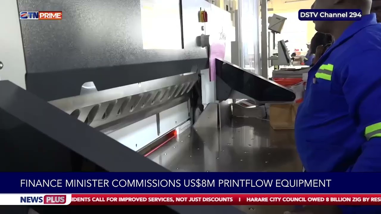 Министр финансов ввел в эксплуатацию оборудование для печати стоимостью 8 миллионов долларов США.