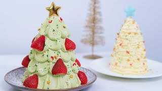 无需抹面，就能做出目前超火的圣诞树蛋糕，真的零难度哦 ｜Easy Christmas Cake Decorating Ideas for Beginners