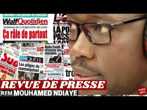 REVUE DE PRESSE RFM, REVUE DE PRESSE AUJOURDHUI 12 01 2024