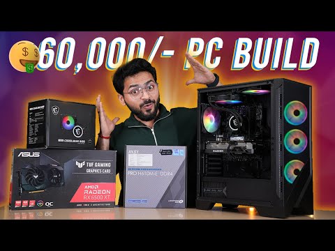 Ultimate 60K PC Build 2023 🚀 | Intel & AMD Combo | Budget Gaming PC Build 2024 🔥
