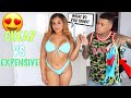 BOYFRIEND GUESSES CHEAP VS. EXPENSIVE BIKINIS!