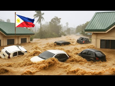 فوضى في الفلبين إعصار تينو ي دمر منازل ويجرف سيارات في مدينة سيبو