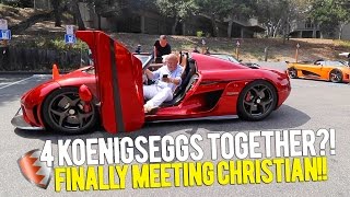 Christian Von Koenigsegg Driving His Regera!!!!