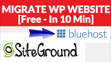 ❤️ [Free Plugin] How to Transfer a WordPress website from Siteground to Bluehost.