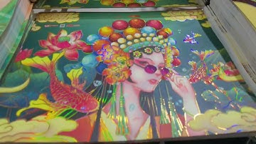 Cold foil multi-functional screen printing line, with UV coating、cast & cure