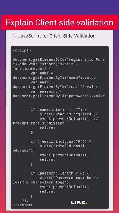 Client Side Validation using Javascript || Asp.net || Beginners # ...