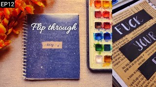 15 Minute Journal Challenge | EP12 | Flip through | Journal ideas | Beginners | Khushi B