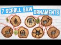 7 Christmas Ornament Patterns for the Scroll Saw!!