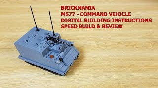 BRICKMANIA CUSTOM LEGO, M577 - COMMAND VEHICLE, DIGITAL BUILDING INSTRUCTIONS, SPEED BUILD & REVIEW