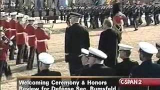 Military Parade at the Pentagon with Marine Corps Band