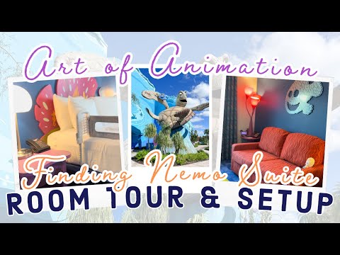 Art Of Animation Finding Nemo Suite Room Tour And Setup