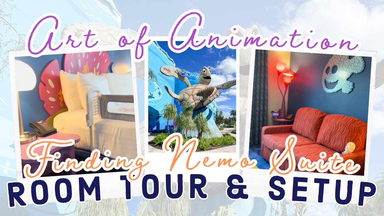 Art of Animation Finding Nemo Suite Room Tour and Setup