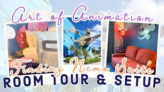 Art of Animation Finding Nemo Suite Room Tour and Setup